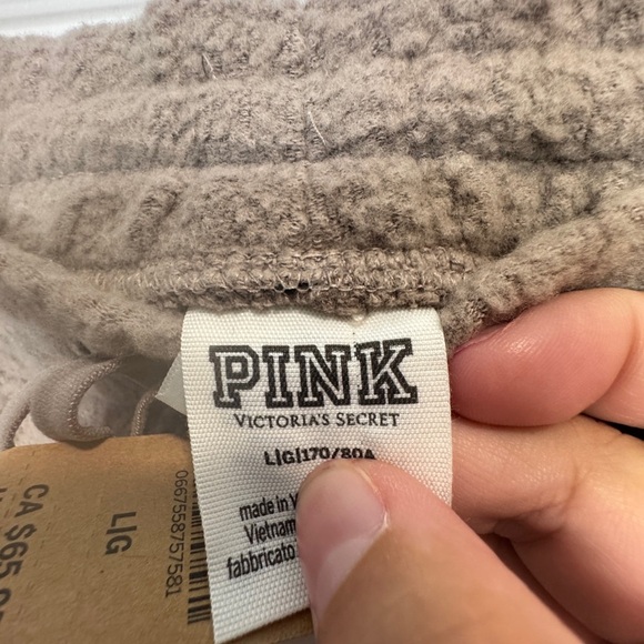 PINK by Victoria's Secret Reverse Fleece Sweatpants Rose - Picture 9 of 16